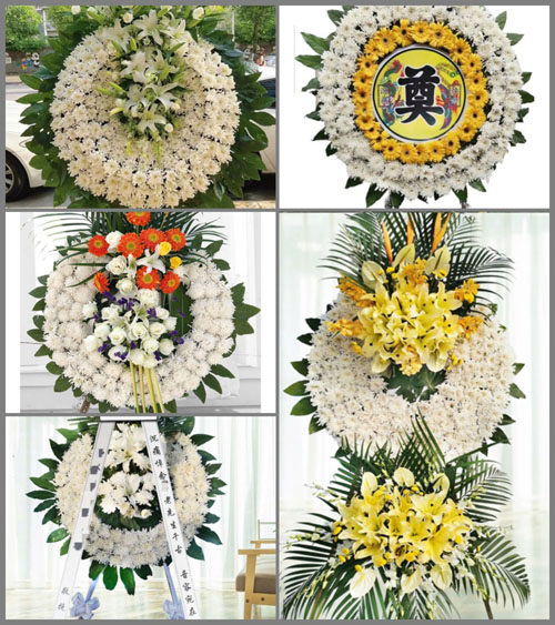 山东青岛平度市旧店镇北董家村花圈速递