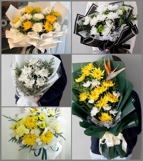 山东青岛平度市旧店镇北董家村白事花束代送
